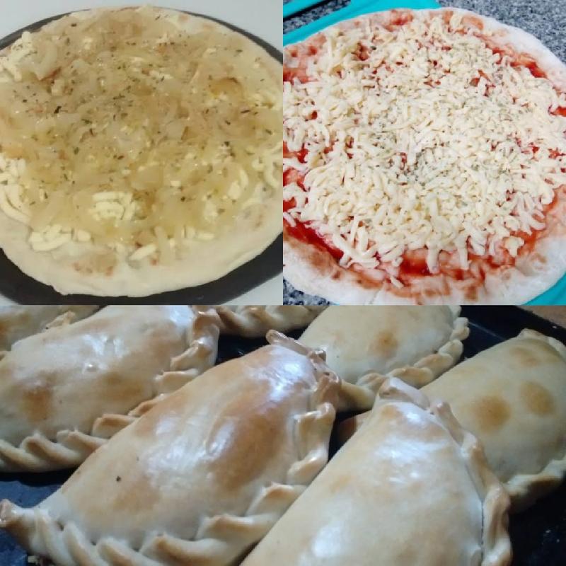 Promo 5. 1 Pizza De Muzzarella + 1 Pizza De Fugazza + 6 Empanadas